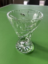 Vintage Clear Glass Vase With