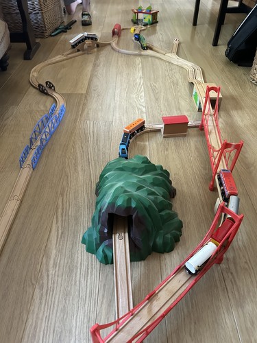 Huge wooden train set bundle - huge,