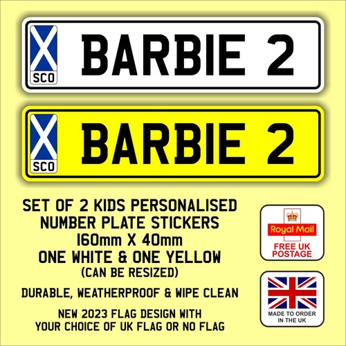 Custom number plate - 2, x