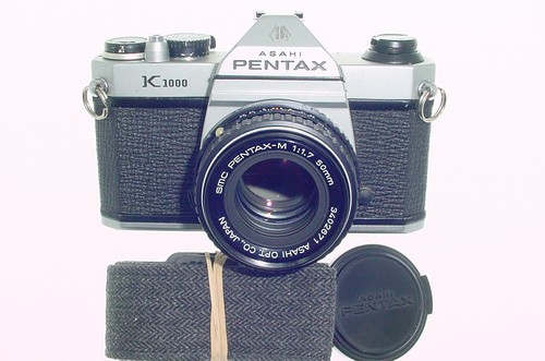 Pentax k1000 35mm film slr - k1000,