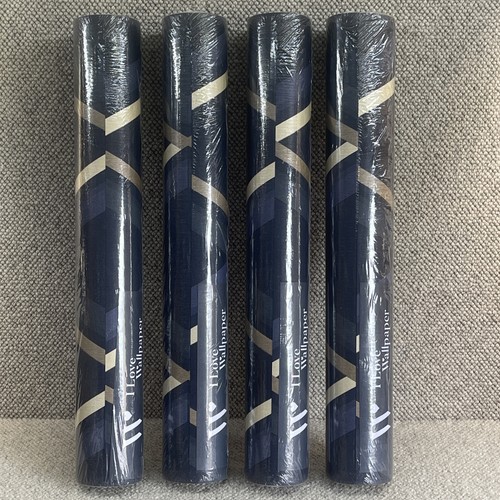 Profile geometric navy - navy/gold, i