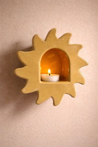 Wall candle holder star - wall,