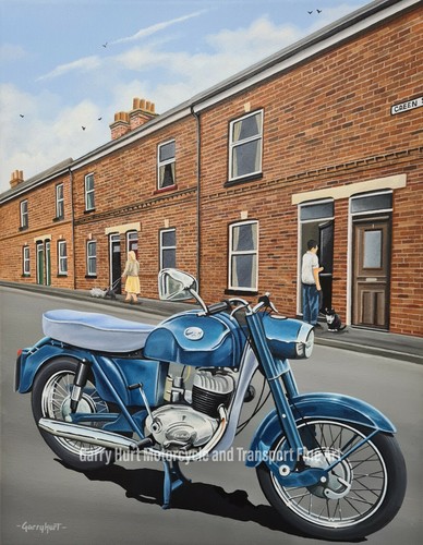Greeves essex motorcycle art - greeves,