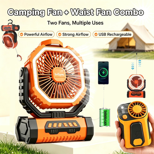 Camping fan rechargeable with - fan,