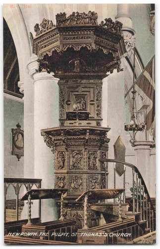 Newport church pulpit isle - church,
