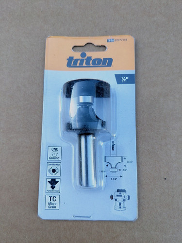 Triton round over router - triton, 1/2"
