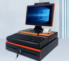 15 inch i5 epos system with keyboard and til for supermarket or takeway