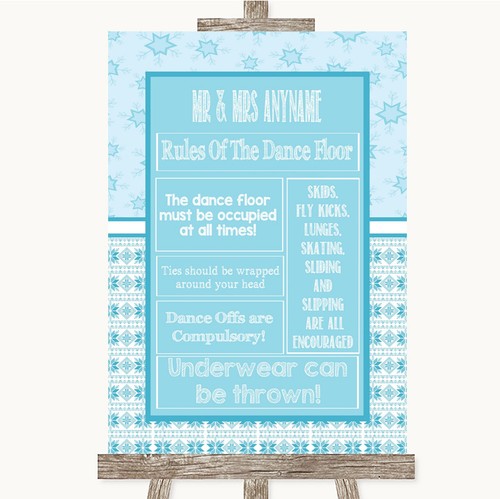 Winter blue rules the dance - rules,