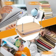 Wooden Book Press Practical Book Binding Tool for Home DIY Bookbinding Cards