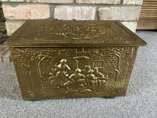 VINTAGE BRASS KINDLING COAL