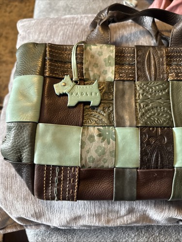 Radley leather brown green - leather,