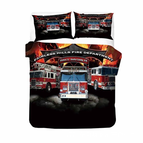 Fire engine bedding set - fire,