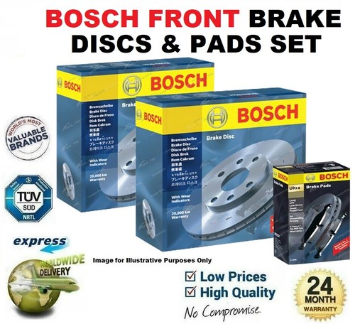Bosch front brake discs - front, pads