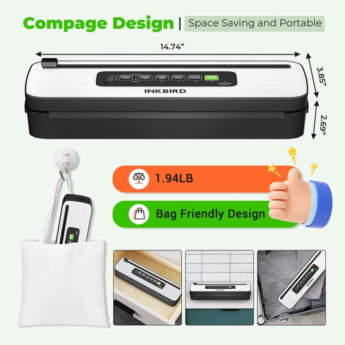 Inkbird compact vacuum seal - inkbird,