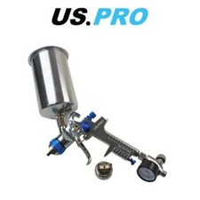 US PRO HVLP Spray Gun With Regulator & 2 Nozzels 1.4 & 2.0mm 1000ml Cup 8776