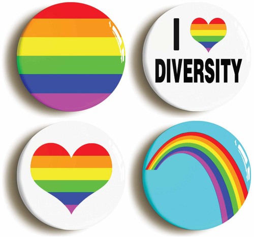 Diversity lgbt gay pride badge - lgbt,