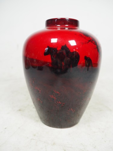 Rare royal doulton flambe vase - rare,