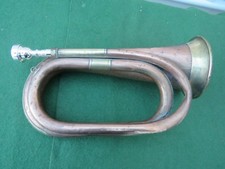 COPPER AND BRASS BUGLE WITH NEW MOUTHPIECE