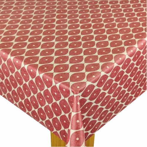 Red designer leaf pvc vinyl - red,