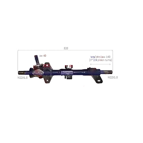 Steering box rack pinion - box,