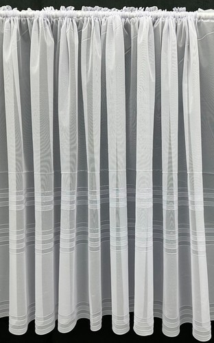 White net curtain panel - net,