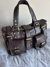 MULBERRY Roxanne Chocolate Brown Gold rivets Classic Vintage Bag rare UNUSED 