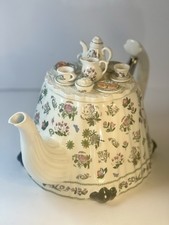 Vintage Ceramic Teapot w/ Mini