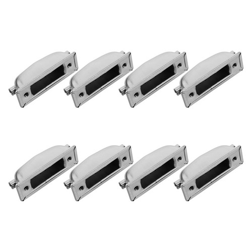 8pcs reusable silver metal - 8pcs,
