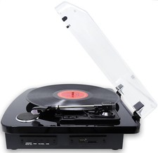 Vinyl Record Player Stereo Speakers Dual Bluetooth USB & SD Recording VPL-230B