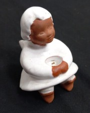 Vintage Glazed Pottery Angel