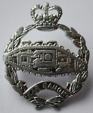 British Army, Royal Tank Regiment Cap Badge. A/A. (O70)