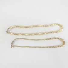 2X Vintage Faux Pearl