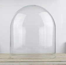 Large Glass Dome Display Cloche Bell 40 x 35.5 cm