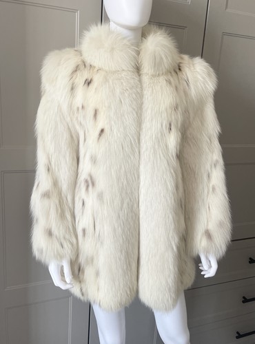 Real blush fox fur coat - real,