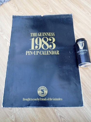 1983 guinness calendar pin - pin, up