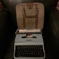 MidCentury Blue Olivetti