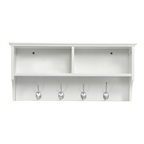 Wall mounted coat rack shelf - wall-mounted,