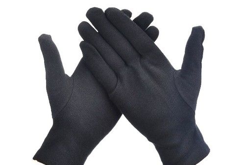 Gloves black white mickey - gloves,