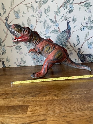 Large toy dinosaur - toy, rubber/
