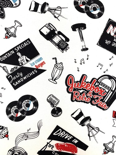 Retro cotton fabric bye - fabric,