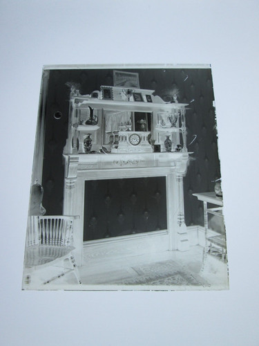Late 1800s glass negative - glass,