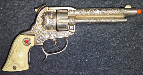 Vintage texan diecast - cap, gun