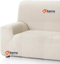 Martina Home 3 Seater Stretch Sofa Cover, Fabric, Ivory White, 3 Plazas