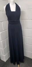 Next Bridal Jersey Navy Multiway Bridesmaid Wedding Maxi Dress Size 8. PT