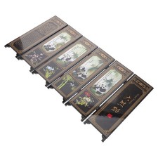 Decorative Lacquerware Mini Room Divider Dressing Screen Chinese Door Dividers