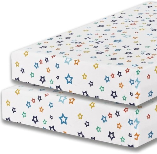 Pack cot bed fitted sheets - cot,