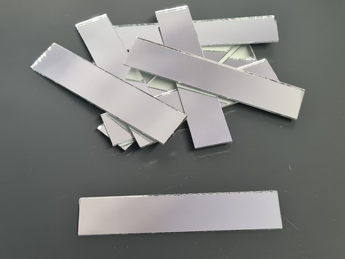 Pieces silver glass mirror - pieces,,