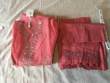  Ethnic by outfitters pakistani indian Wedding Mehndi Suit Dress Maria B Khadi