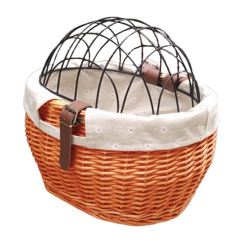 Wicker bike basket - bike, small