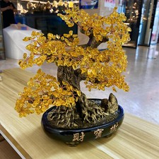 4.15LB Quartz Crystal Bonsai Tree Energy Tree Gemstone tree of Life home decor